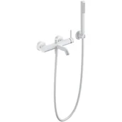 Baterie wannowe i prysznicowe - Bateria wannowa biały mat Simplon Omnires - miniaturka - grafika 1