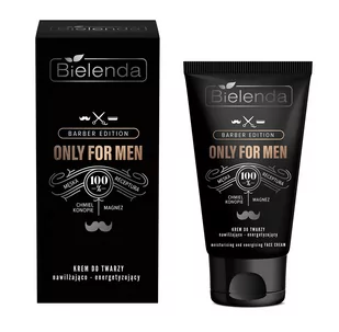 BIELENDA Bielenda Only for Men Barber Edition Krem nawilżająco-energetyzujący do twarzy 50ml 131674 - Kosmetyki do pielęgnacji twarzy męskie - miniaturka - grafika 1