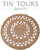 Dywany - OKRĄGŁA MATA PODŁOGOWA Z TRAWY MORSKIEJ 90x90 cm - miniaturka - grafika 1