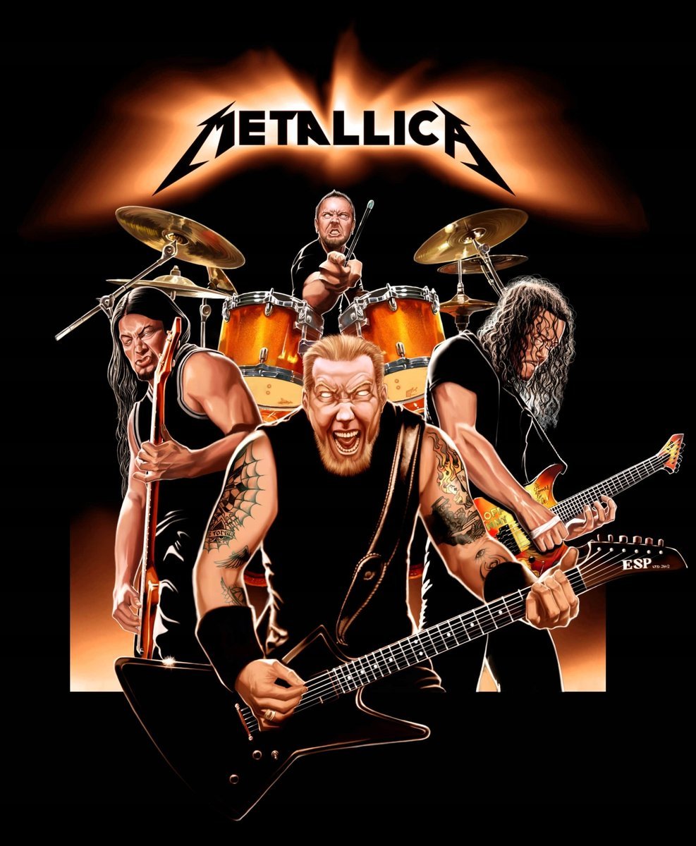 PODKŁADKA POD MYSZ Nadruk 22x18 cm METALLICA Heavy Metal Hard Rock Prezent