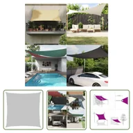 Parasole ogrodowe - The Living Store Żagiel przeciwsłoneczny - jasnoszary - 3 -6x3 -6 m - 100% poliester - Żagiel Przeciwsłoneczny - miniaturka - grafika 1