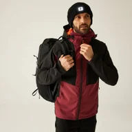 Kurtki i kamizelki sportowe męskie - Regatta Kurtka męska softshell wodoodporny Hewitts Burgundowy, Rozmiar: 4XL - miniaturka - grafika 1