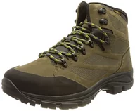 Buty trekkingowe męskie - Jack Wolfskin Męskie buty trekkingowe Rebellion Texapore Mid M, Khaki Phantom, 38.5 EU - miniaturka - grafika 1