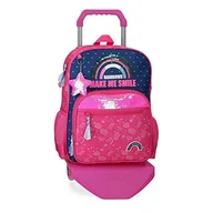 Plecaki - Movom Brokatowy tęczowy plecak z wózkiem wielokolorowy 30 x 39 x 12 cm poliester 16,93 l - miniaturka - grafika 1