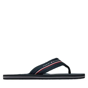 Japonki Tommy Hilfiger Web Beach Sandal FM0FM05340 Granatowy - Klapki i japonki męskie - miniaturka - grafika 1