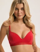 Biustonosze - Biustonosz usztywniany Love Bloovii czerwony 70D - miniaturka - grafika 1