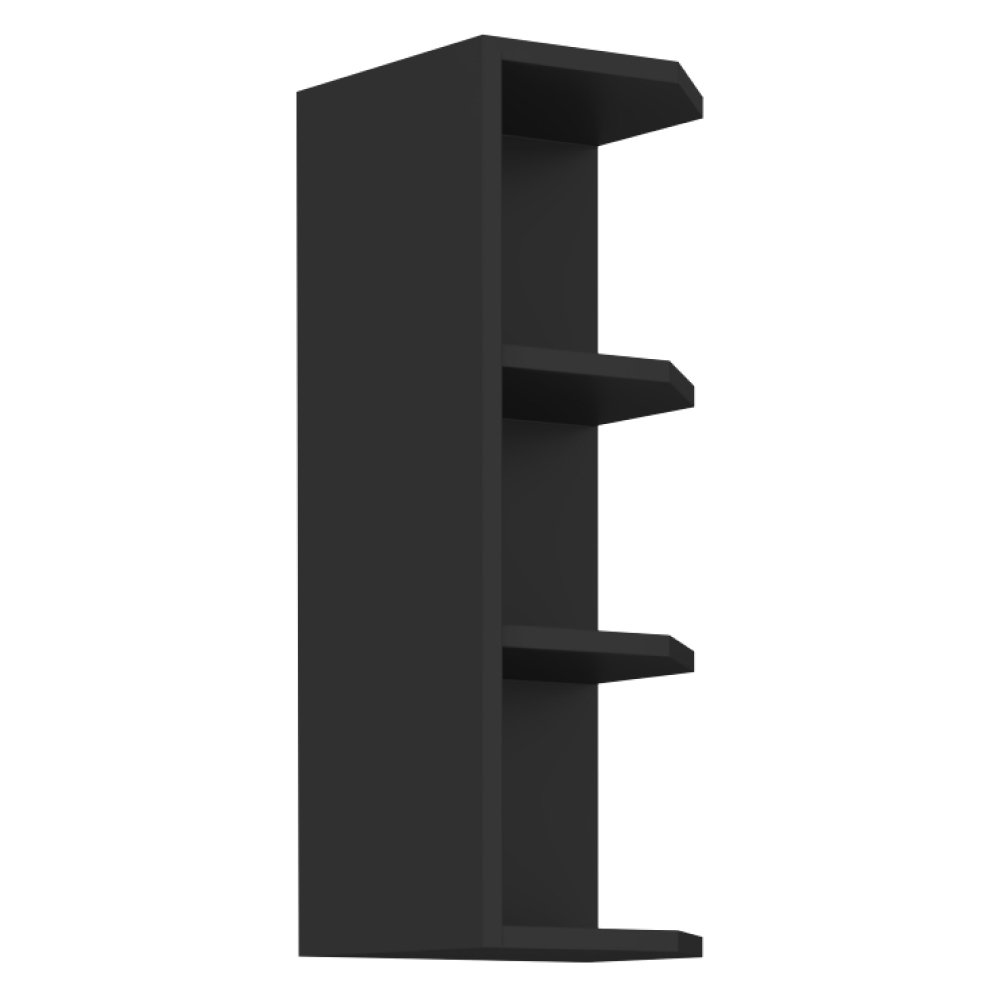 Kondela Szafka kuchenna narożna górna Araka/Menzo/Siber 30 G-72 ZAK - czarna