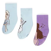 Skarpetki dla dzieci - Skarpety Frozen ACCCS-AW24-234DFR (3-pack) Fioletowy - miniaturka - grafika 1