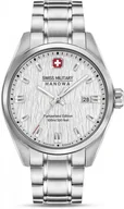 Zegarki męskie - Zegarek męski SWISS MILITARY SMWGH0004601 stalowy klasyczny do pływania - miniaturka - grafika 1