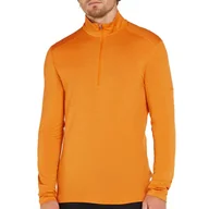 Koszulki męskie - Koszulka Icebreaker Merino 200 Oasis Long Sleeve Half Zip Thermal B0436701K1 - pomarańczowa - miniaturka - grafika 1