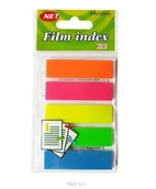 Zakładki do książek - Zakładki indeksujące neon transparentne 5x25K - NET - miniaturka - grafika 1