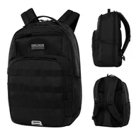 Plecaki szkolne i tornistry - Coolpack Army Plecak Szkolny Podróżny 2-Komorowy Army Black Czarny - miniaturka - grafika 1