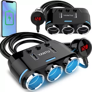 Rozdzielacz Gniazdka Zapalniczki 2X Usb Ładowarka - Akcesoria motoryzacyjne - miniaturka - grafika 1