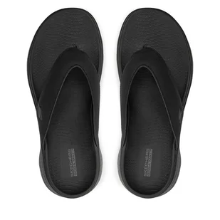 Japonki Skechers Go Walk Flex Sandal-Vallejo 229202/BBK Czarny - Klapki i japonki męskie - miniaturka - grafika 1