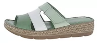 Klapki i japonki damskie - Andrea Conti Klapki damskie, papirus/biały/pastelowy zielony, 39 EU, Papirus biały, pastelowa zieleń, 39 eu - miniaturka - grafika 1