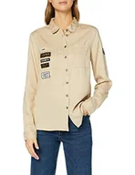 Koszule damskie - Superdry Damska koszula Delta Military, beżowy (Humus 7SB), XS - miniaturka - grafika 1
