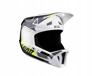 Leatt Kask Rowerowy Mtb Gravity 2.0 White Black Biały Szary Czarny L - Kaski rowerowe - miniaturka - grafika 1