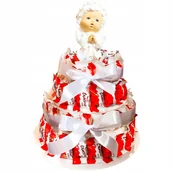 Zestawy upominkowe - Zestaw prezentowy Tort Raffaello Kinder Prezent na Urodziny Ślub Aniołek - miniaturka - grafika 1