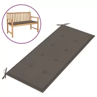 Poduszki ogrodowe - vidaXL Poduszka na ławkę ogrodową, taupe, 120x50x3 cm - miniaturka - grafika 1