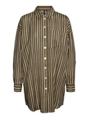 Koszule damskie - Vero Moda Koszula "Ilisa" w kolorze oliwkowo-białym - miniaturka - grafika 1