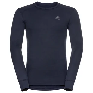 Koszulka tech. męska Odlo BL TOP crew neck l/s ACTIVE WARM ECO - Koszulki męskie - miniaturka - grafika 1