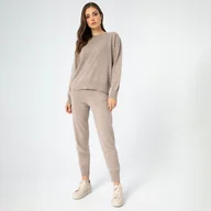 Moda i Uroda OUTLET - Komplet odzieży damskiej z wełny beżowy - miniaturka - grafika 1