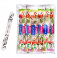 Akcesoria do paznokci - Aba Group Pilnik do Paznokci Prosty 100/180 Slim Bezpieczny Pakiet Zestaw 25szt. - miniaturka - grafika 1