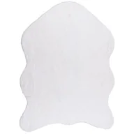 Dywany - Dywan sztuczna skóra Rabbit puszysty 120 x 160 cm biały - miniaturka - grafika 1