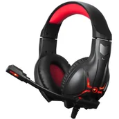 Słuchawki - Marvo HG8928 Czarno-Czerwone - miniaturka - grafika 1