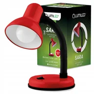 Lampy stojące - Lampka Biurkowa Szkolna Regulowana Na Biurko Nocna Stojąca E27 Czerwona - miniaturka - grafika 1