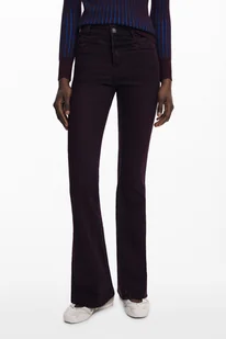 Dżinsy damskie Desigual w kolorze fioletowym - DESIGUAL - Spodnie damskie - miniaturka - grafika 1