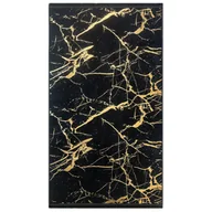 Dywany - Dywan drukowany NEVA petra folia 60 x 100 cm czarno-złoty - miniaturka - grafika 1