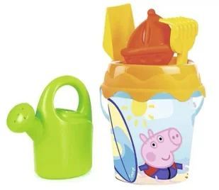 Wiaderko Świnka Peppa z akcesoriami - Simba - Zabawki do piasku - miniaturka - grafika 1