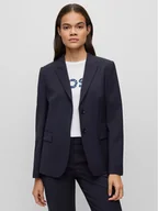 Marynarki i żakiety damskie - Boss Marynarka Juleah 50490035 Granatowy Regular Fit - miniaturka - grafika 1