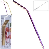 Słomki do napojów - Zestaw słomek do picia 5 sztuk 2ass - miniaturka - grafika 1