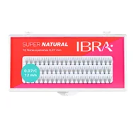 Sztuczne rzęsy i akcesoria - Ibra Ibra - ,,NATURALS'' FLARES EYELASH - KNOT-FREE - Kępki sztucznych rzęs - 0.07-C-12 mm IBR1EN012 - miniaturka - grafika 1