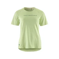 Koszulki i topy damskie - Damska Koszulka z krótkim rękawem CRAFT ADV GRAVEL SS TEE W 1913184-644200 – Zielony - miniaturka - grafika 1