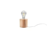 Lampy stojące - Sollux Lighting Lampa biurkowa SALGADO naturalne drewno PEACH PUFF - miniaturka - grafika 1