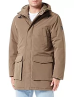 Kurtki męskie - Replay parka męska relaxed fit, 928 ciemny oliwkowy, XXL - miniaturka - grafika 1