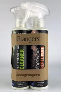 Zestaw do czyszczenia i impregnacji butów Granger's Footwear  Gear Cleaner & Footwear Repel Plus 2 x 275 ml - Środki do obuwia i ubrań - miniaturka - grafika 1
