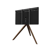 Uchwyty do telewizora - Future Automation EASEL stojak podłogowy do telewizora max 65 cali - Ciemny orzech - miniaturka - grafika 1