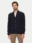 Swetry męskie - Bugatti Kardigan 7600 65567B Granatowy Regular Fit - miniaturka - grafika 1