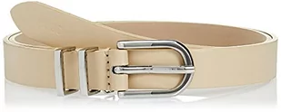 HUGO Belt with Two Metallic Bars Pasek Damski, Lekki beżowy 271, 80 - Paski - miniaturka - grafika 1