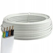 Pozostałe akcesoria sieciowe - Przewód Kabel YDYp 4x1,5mm DRUT BIAŁY 10m - miniaturka - grafika 1