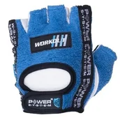 Rękawice do ćwiczeń - Rękawice fitness Power System  Fitness Rukavice Workout Modré XS - miniaturka - grafika 1