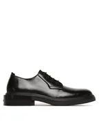 Półbuty męskie - Calvin Klein Półbuty Postman Derby HM0HM01838 Czarny - miniaturka - grafika 1
