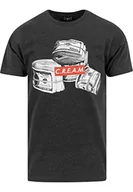 Koszulki męskie - Mister Tee męski T-shirt c.r.e.a.m. Bundle Print z krótkim rękawem-Shirt, szary, XS MT185-00091-0058_Charcoal_XS - miniaturka - grafika 1