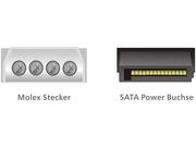 Kable komputerowe i do monitorów - Kabel Molex - SATA DELOCK, 12 cm - miniaturka - grafika 1