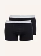 Majtki damskie - Hanro Bokserki Cotton Essentials, 2 Szt. schwarz - miniaturka - grafika 1
