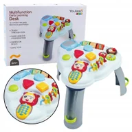 Zabawki interaktywne dla dzieci - Interaktywny Stolik Edukacyjny Trójkątny Telefon Światła Dźwięki - miniaturka - grafika 1